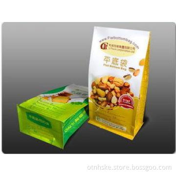 Quad Seal Aluminium Foil Packaging Bags Flat Bottom Up To 1
